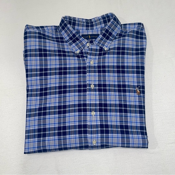 RALPH LAUREN Mens 3XB Plaid Button-Down Shirt Bundle – Set of 3 | Classic Oxford - Picture 4 of 16